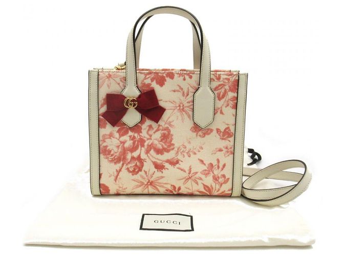 Gucci Borsa Herbarium in tela con nastro GG - vista 6