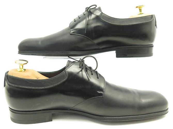 SCARPE DERBY LOUIS VUITTON IN PELLE NERA 8.5 42.5 Scarpe in pelle nera Nero - vista 2