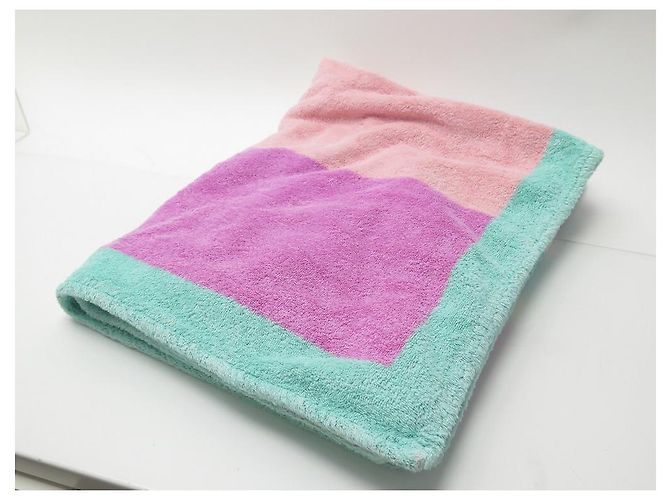 Hermès TAPIS DE PLAGE HERMES QUILLE DE BATEAU DRAP DE BAIN SERVIETTE BEACH TOWEL Multicolore - vue 7