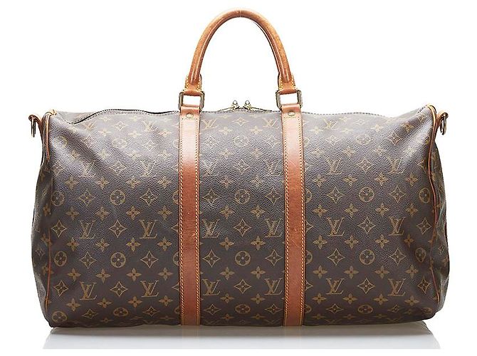 Louis Vuitton Monogramma Keepall Bandouliere 50 Marrone - vista 2