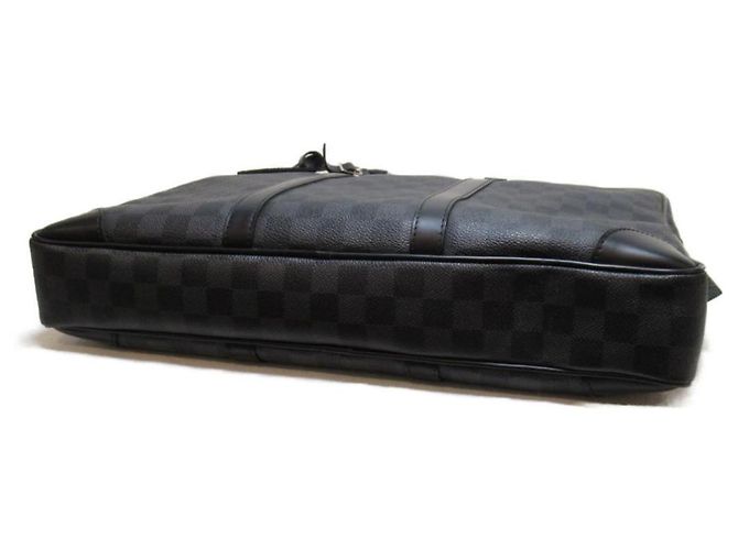 Louis Vuitton Cartella Checkerboard Grafite Voyage N41125 Nero - vista 4