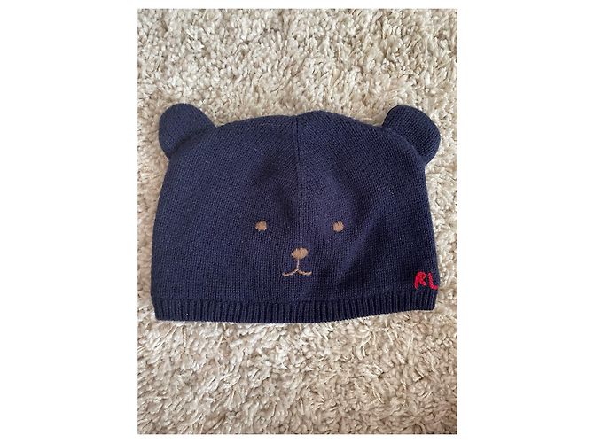 Gorro Ralph Lauren de algodão azul marinho - vista 2