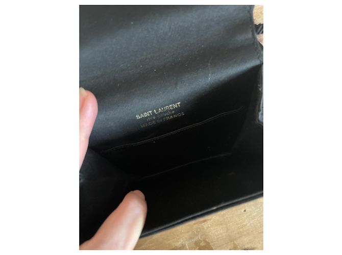 Borsa Farfalla Yves Saint Laurent Tela Nera e Pietre Multicolori Nero Multicolore - vista 4