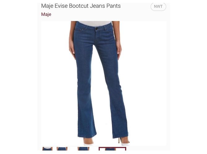Jeans bootcut Maje blu navy - vista 8