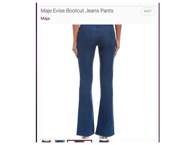 Jeans bootcut Maje blu navy - vista 9