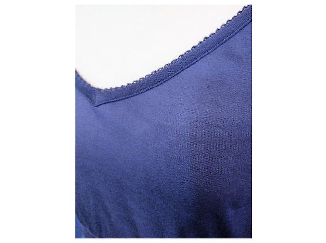 CALVIN KLEIN KLEID BAUMWOLLE SEIDE PFLAUME SIGNIERTE PAMPILLEN SPITZEN KLEID TM ODER 38/40 Lila - Ansicht 16