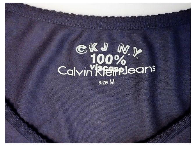 CALVIN KLEIN KLEID BAUMWOLLE SEIDE PFLAUME SIGNIERTE PAMPILLEN SPITZEN KLEID TM ODER 38/40 Lila - Ansicht 4