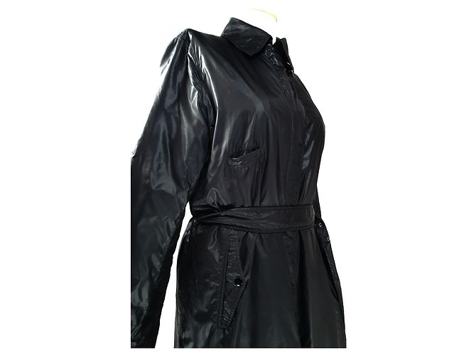 Gabardina negra de nylon Filippa K Negro - vista 4