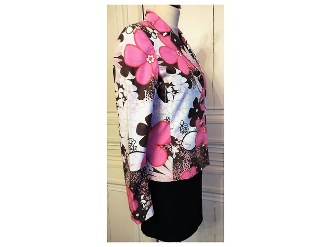 REGINA RUBENS BLUMEN-COUTURE-JACKE SCHMUCKKNÖPFE GRÖSSE 1 oder 38 Mehrfarben - Ansicht 11