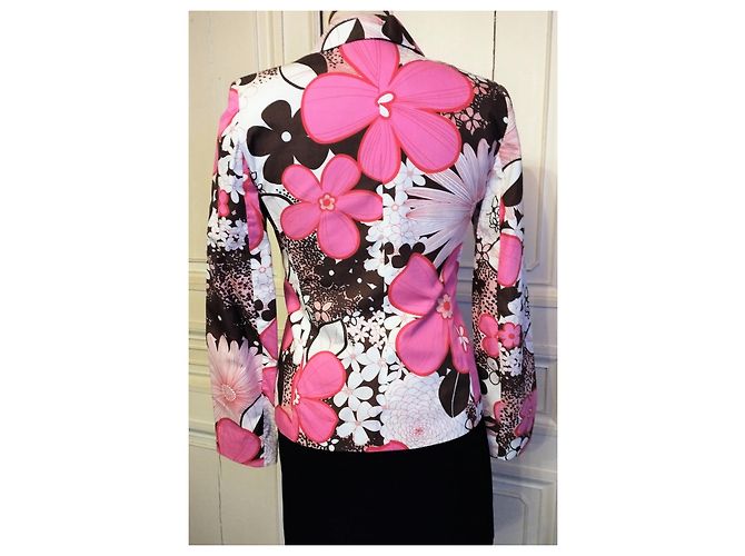 REGINA RUBENS BLUMEN-COUTURE-JACKE SCHMUCKKNÖPFE GRÖSSE 1 oder 38 Mehrfarben - Ansicht 4
