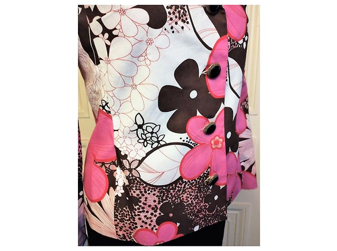 REGINA RUBENS BLUMEN-COUTURE-JACKE SCHMUCKKNÖPFE GRÖSSE 1 oder 38 Mehrfarben - Ansicht 6