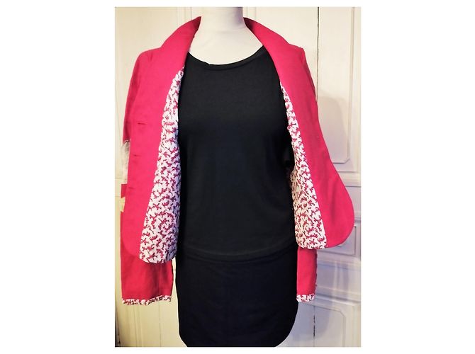 KENZO SOLARJACKE MIT BLUMENEINSATZ T 40/42 Rot - Ansicht 2