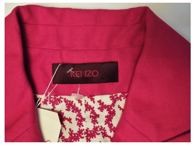 KENZO SOLARJACKE MIT BLUMENEINSATZ T 40/42 Rot - Ansicht 4