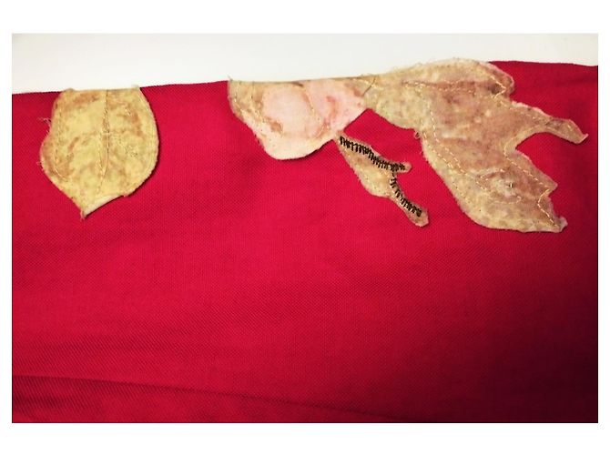 KENZO SOLARJACKE MIT BLUMENEINSATZ T 40/42 Rot - Ansicht 5