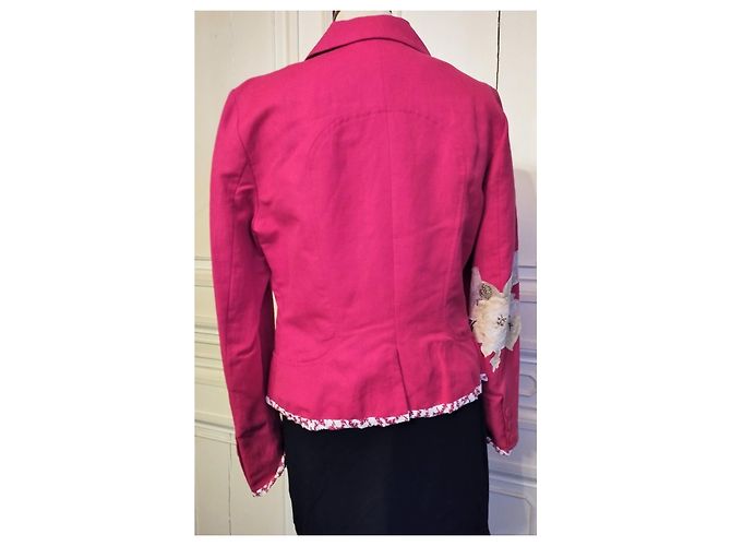 KENZO SOLARJACKE MIT BLUMENEINSATZ T 40/42 Rot - Ansicht 8