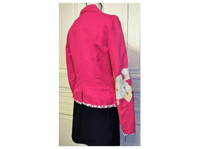 KENZO SOLARJACKE MIT BLUMENEINSATZ T 40/42 Rot - Ansicht 9