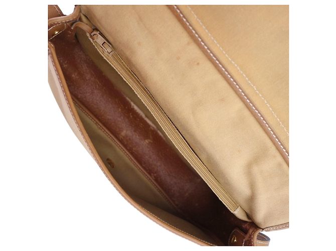 Borsa a tracolla Christian Dior Marrone Beige - vista 4