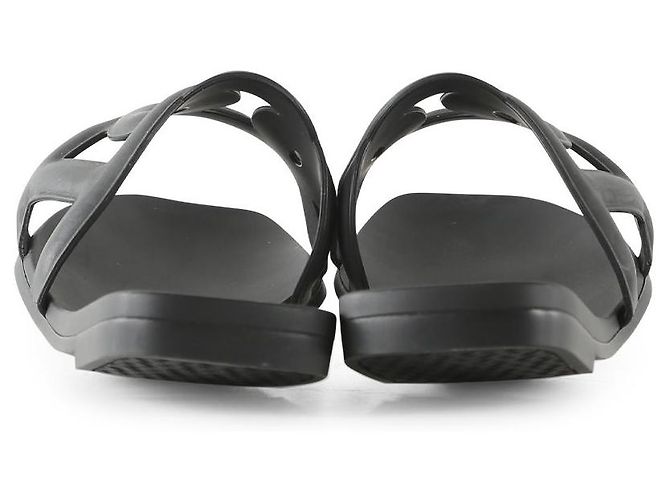 Hermès Hermes Black Rubber Aloha Sandals With "Chain D'Ancre" Motif - view 4