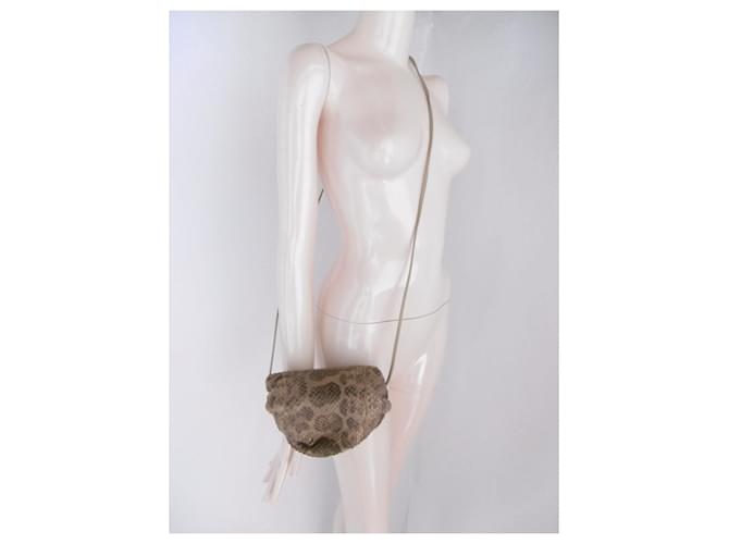 Autre Marque Bolsa transversal Carlos Falchi Python Marrom - vista 2