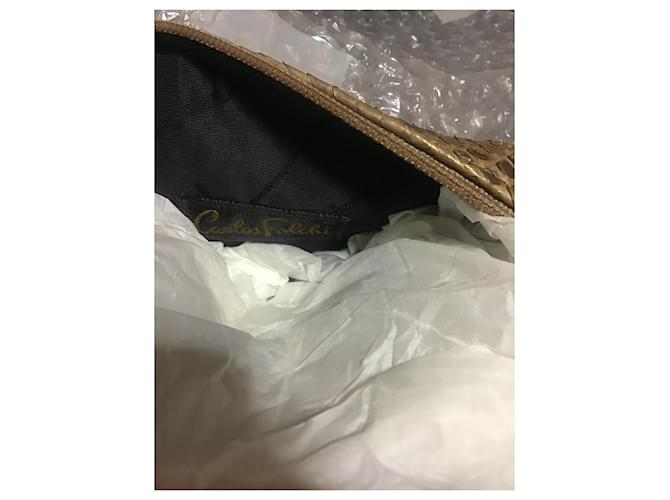 Autre Marque Bolsa transversal Carlos Falchi Python Marrom - vista 7