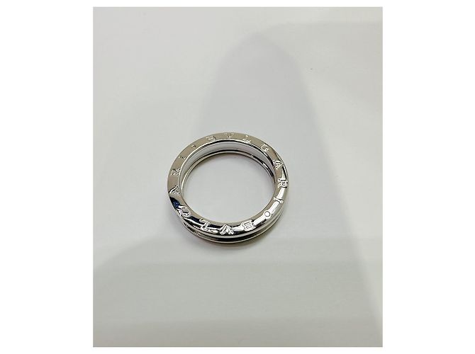 Bulgari Moderne B.Null1 Einzelband-Goldring Silber - Ansicht 2