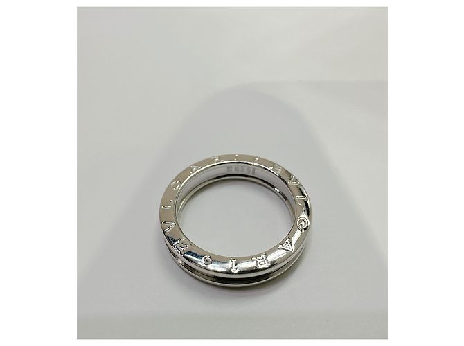 Bulgari Moderne B.Null1 Einzelband-Goldring Silber - Ansicht 3