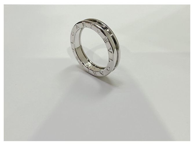 Bulgari Moderne B.Null1 Einzelband-Goldring Silber - Ansicht 4