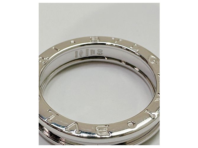 Bulgari Moderne B.Null1 Einzelband-Goldring Silber - Ansicht 7
