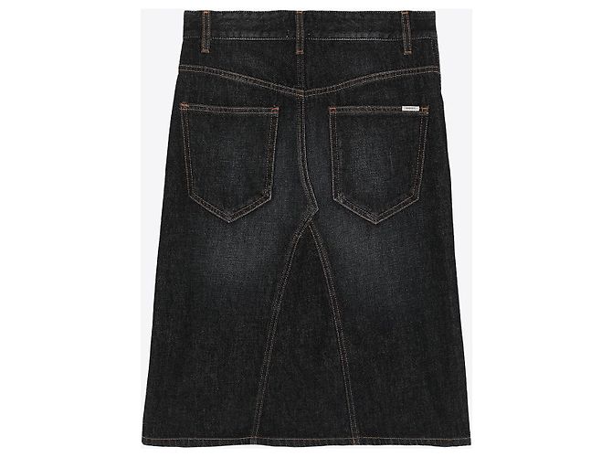 Falda Isabel Marant Etoile FIALI Negra Algodón Negro - vista 2