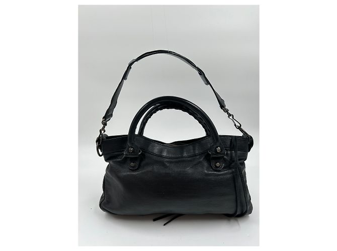 First Balenciaga Prima la pelle di agnello nera - vista 4