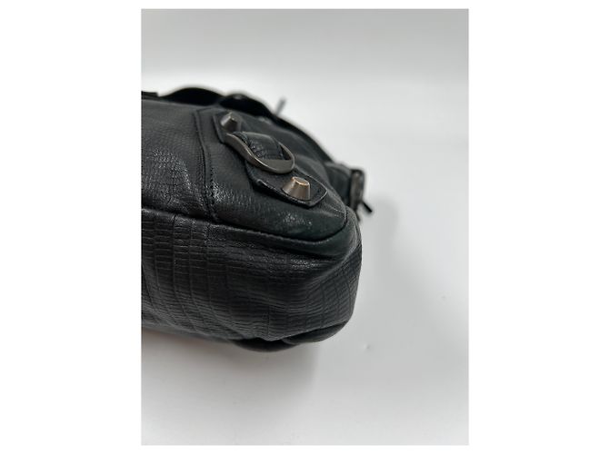 First Balenciaga Prima la pelle di agnello nera - vista 7