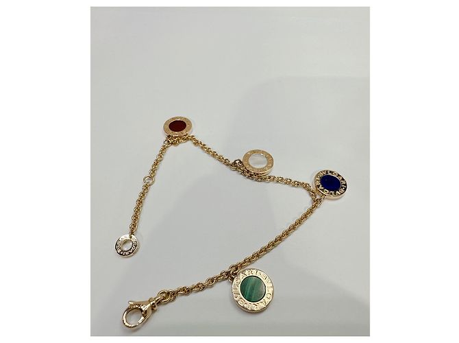 Bulgari Bvlgari 18K Bracciale in oro rosa e multi-pietra preziosa Gold hardware - vista 12