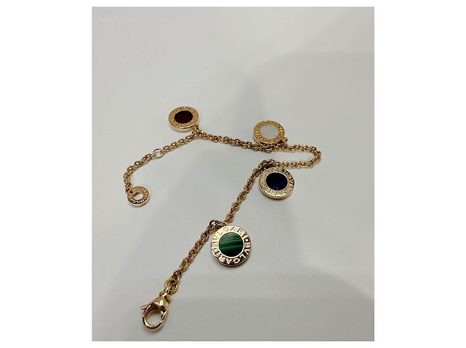Bulgari Bvlgari 18K Bracciale in oro rosa e multi-pietra preziosa Gold hardware - vista 13