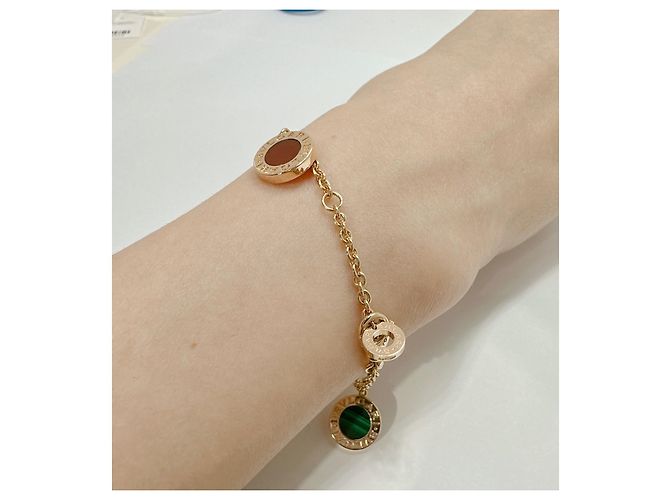 Bulgari Bvlgari 18K Bracciale in oro rosa e multi-pietra preziosa Gold hardware - vista 8