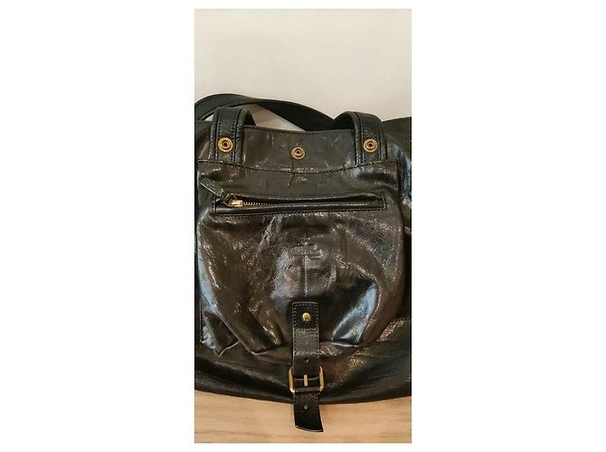 Borsa Billy Jerome Dreyfuss Nera in Pelle Smaltata Nero - vista 2