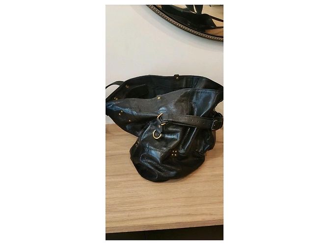 Borsa Billy Jerome Dreyfuss Nera in Pelle Smaltata Nero - vista 6