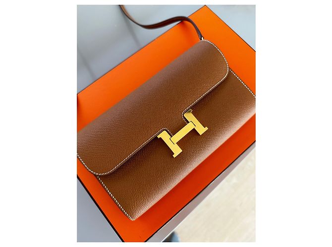 Hermès Cartera Constance para llevar Dorado - vista 2