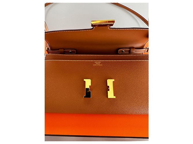 Hermès Cartera Constance para llevar Dorado - vista 5