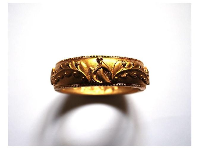 Bracciale Lanvin in acciaio dorato D'oro - vista 2