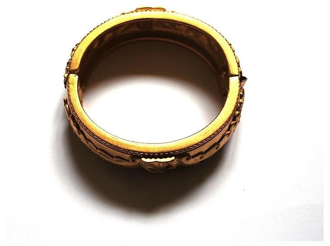 Bracciale Lanvin in acciaio dorato D'oro - vista 3