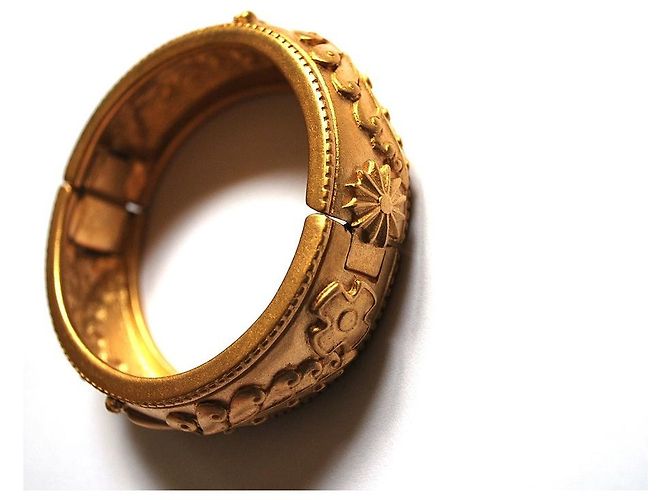 Bracciale Lanvin in acciaio dorato D'oro - vista 4