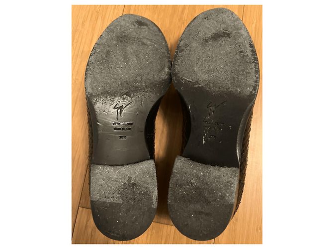 Mocassini Giuseppe Zanotti Neri in Pelle Vernice Nero - vista 3