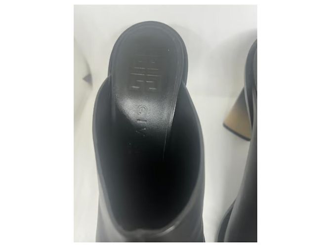 Mules Givenchy in pelle nera con tacco 10cm Nero - vista 7