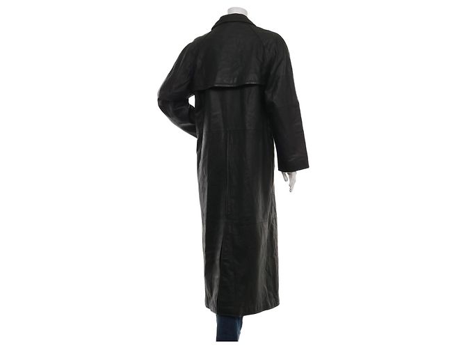 Autre Marque Cappotto in pelle nera Julia S. ROMA Nero - vista 2