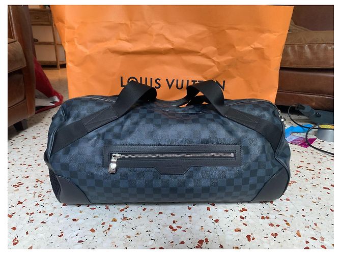 Polochon Louis Vuitton Matchpoint Cobalto Blu - vista 3
