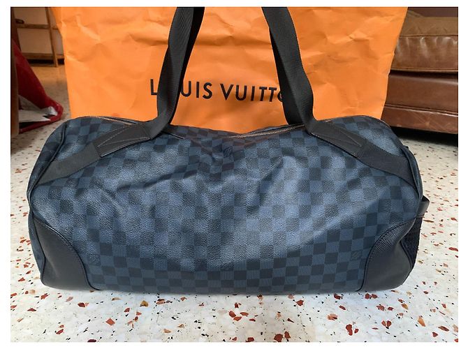 Polochon Louis Vuitton Matchpoint Cobalto Blu - vista 4