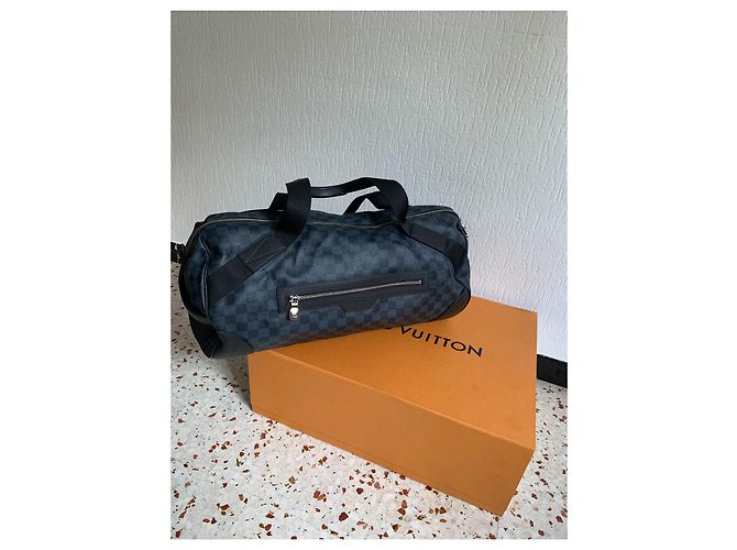 Polochon Louis Vuitton Matchpoint Cobalto Blu - vista 7