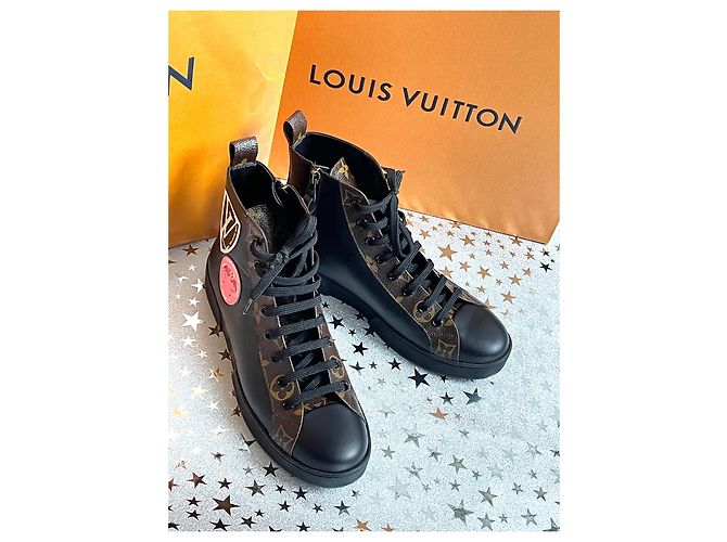 Louis Vuitton Sneakers alte Nero - vista 10