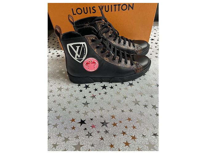 Louis Vuitton Sneakers alte Nero - vista 4