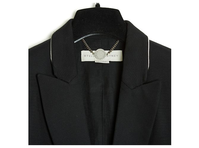 Stella Mc Cartney COLLETTO foderato NERO FR38 - vista 3